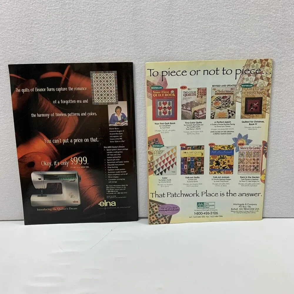 2 Lady's Circle Patchwork Quilts Magazines April & June 1998 Vtg‎ Quilt Patterns